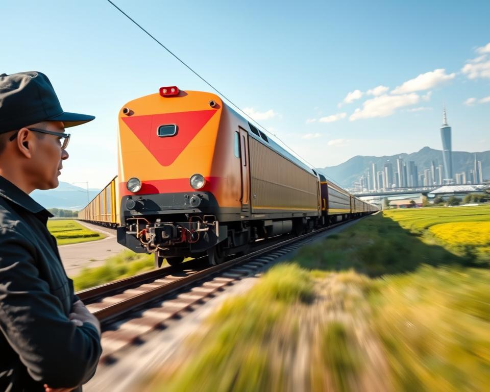 China to Europe freight train